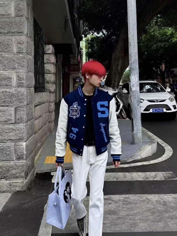 春季新款sup25周年限定美式vibe棒球服男女情侣网红同款高街 夹克|undefined