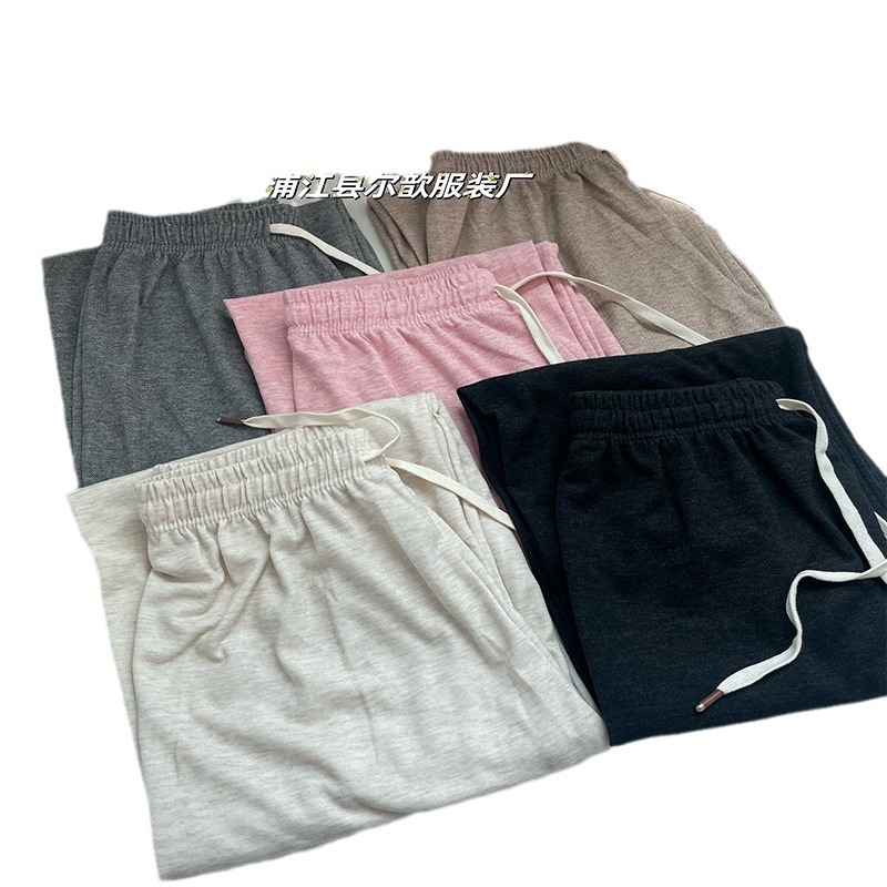 2024 nuevos pantalones de piernas de antílope de invierno de otoño suave glutinoso molido cintura alta delgada calzado casual recto image 5