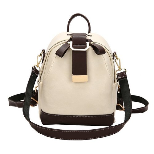 Backpack Women's Small Bag  New Trendy and Versatile College Style Student School Bag Casual Fashion Women's Soft Leather Backpack
