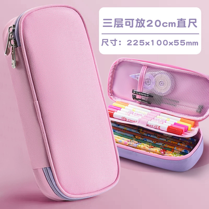 Capacious universal children's cartoon pencil case for students for boys