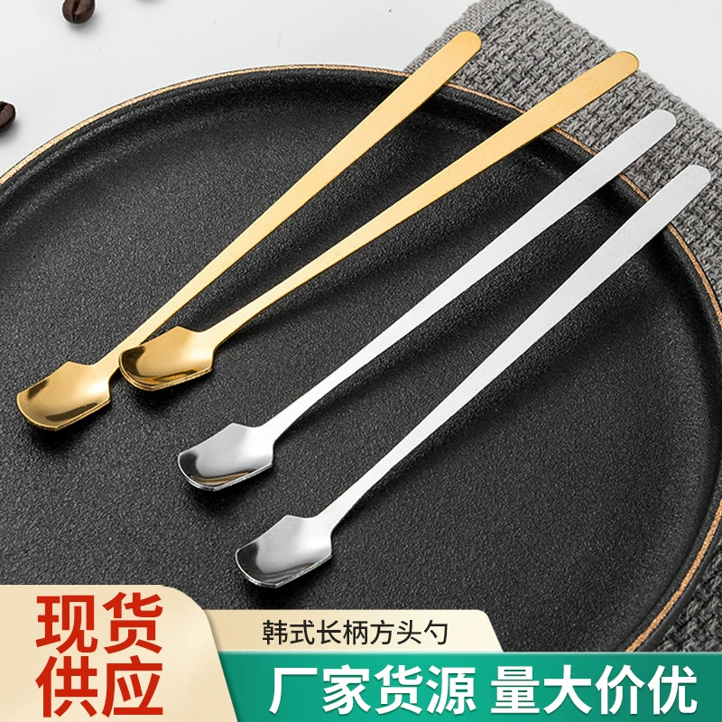 Корейская ложка из нержавеющей стали, мешалка, оптом