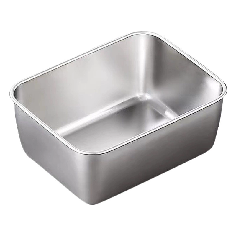 Квадратная пластина 304 утолщенная многоцелевая пластина из нержавеющей стали пищевое холодное блюдо прямоугольная тарелка для пропаривания полотенце тарелка для барбекю поднос