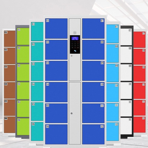 超市存包柜智能储物柜商场微信扫码人脸识别指纹寄存柜文件柜