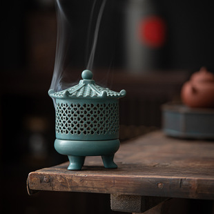 Guta Incense Burner, Ceramic Crafts, Incense Ornaments, Reverse Flow Aromatherapy Burner, Creative Home Incense Insert, Incense Ceremony