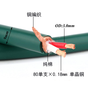 Japan Furukawa FA-220 single crystal copper audio cable connection line HiFi power amplifier balance line Lotus AV signal line