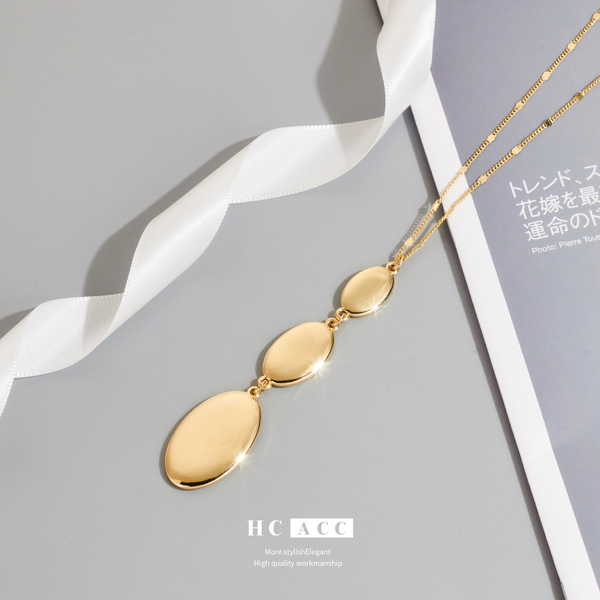 european-and-american-cross-border-irregular-geometric-pendant-long-necklace-copper-plated-gold-light-luxury-high-elegant-womens-jewelry-simple