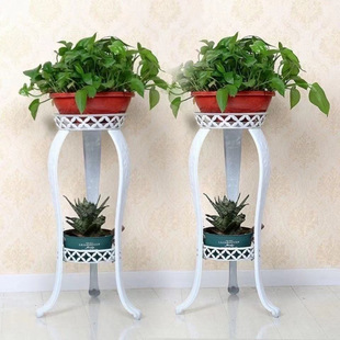 Flower Rack for Green Radish Next to the Tv Cabinet in the Living Room, Classy European-Style Iron Flower Pot Rack, Classy Indoor Storage Rack