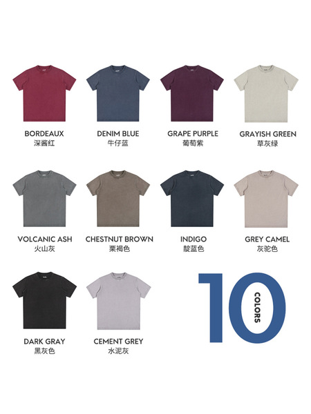 Retro cotton short sleeve T-shirt for men and women