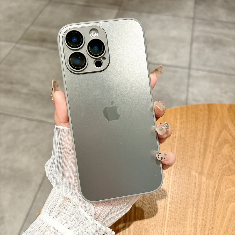 AG轻砂自带镜头膜适用iPhone16手机壳15纯色14情侣13新款12外壳11|undefined