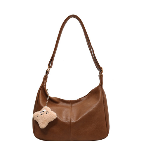 Versatile ins crossbody bag for women new trendy autumn and winter retro tote bag college style casual large capacity bag