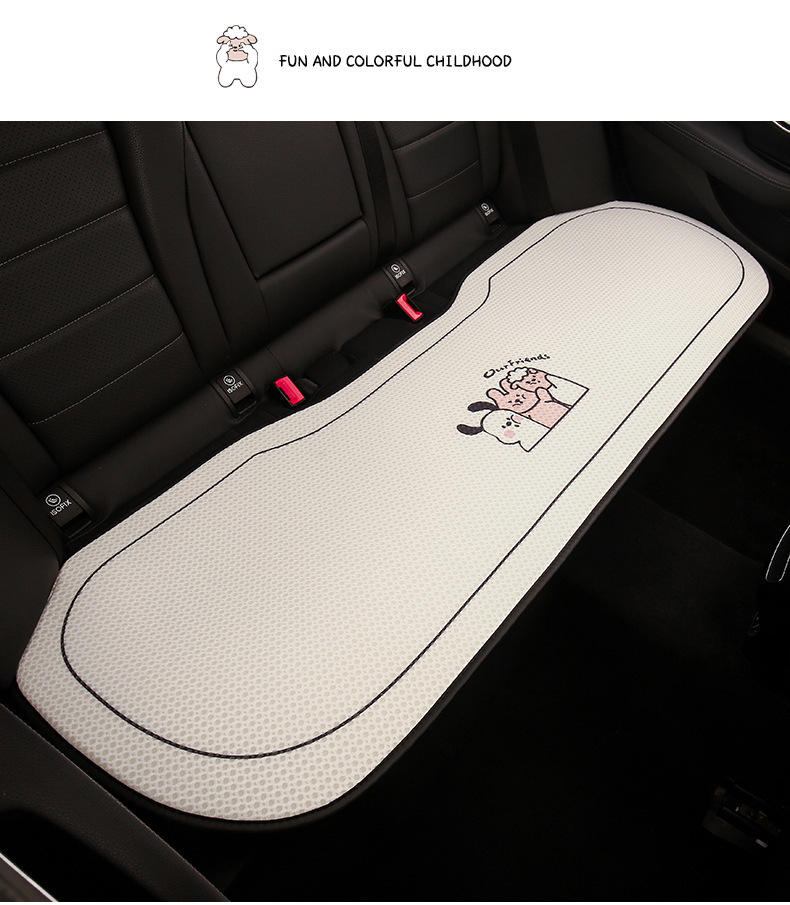 Car Cushion Advanced Sense New Summer Cool Cushion Women Ice Silk Seat Cushion Four Seasons Universal Cute Seat Cover Seat Cover