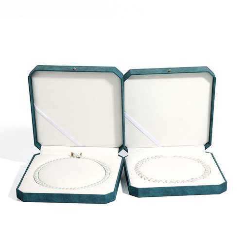 PU Pearl Necklace Jewelry Box, Jewelry Storage Box, Packaging Box, Mother's Day Goddess Pearl Box Wholesale