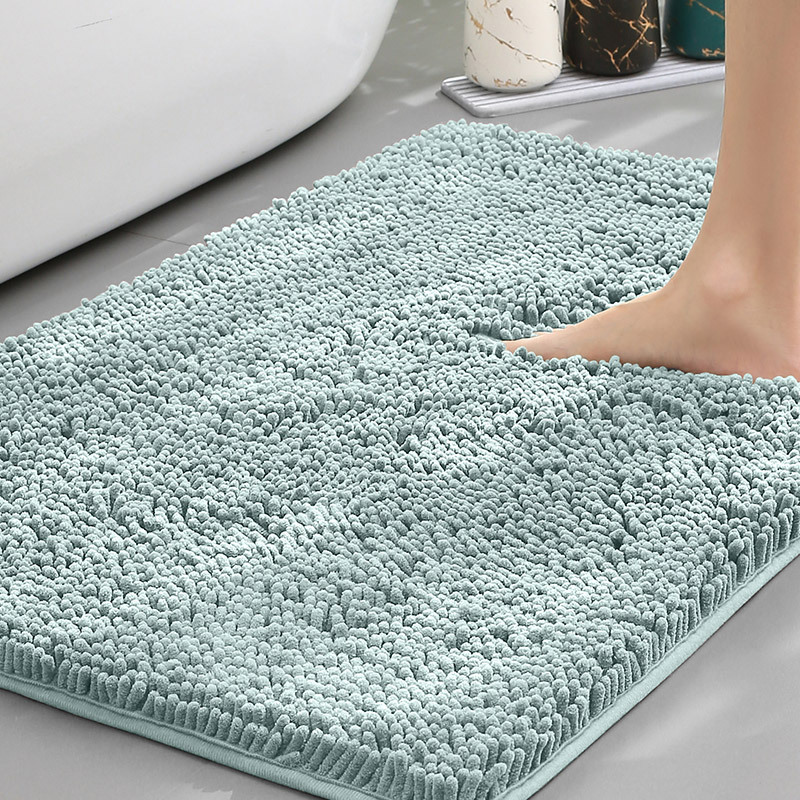 Alfombrilla de baño Alfombra absorbente de agua en la puerta del baño Alfombrilla antideslizante de chenilla Alfombrilla de entrada Alfombrilla de baño