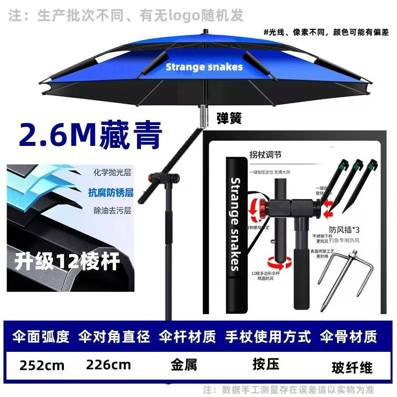 钓鱼伞强遮阳伞户外小型伞罗马伞机械臂大钓伞钓鱼伞强强防晒防雨|undefined