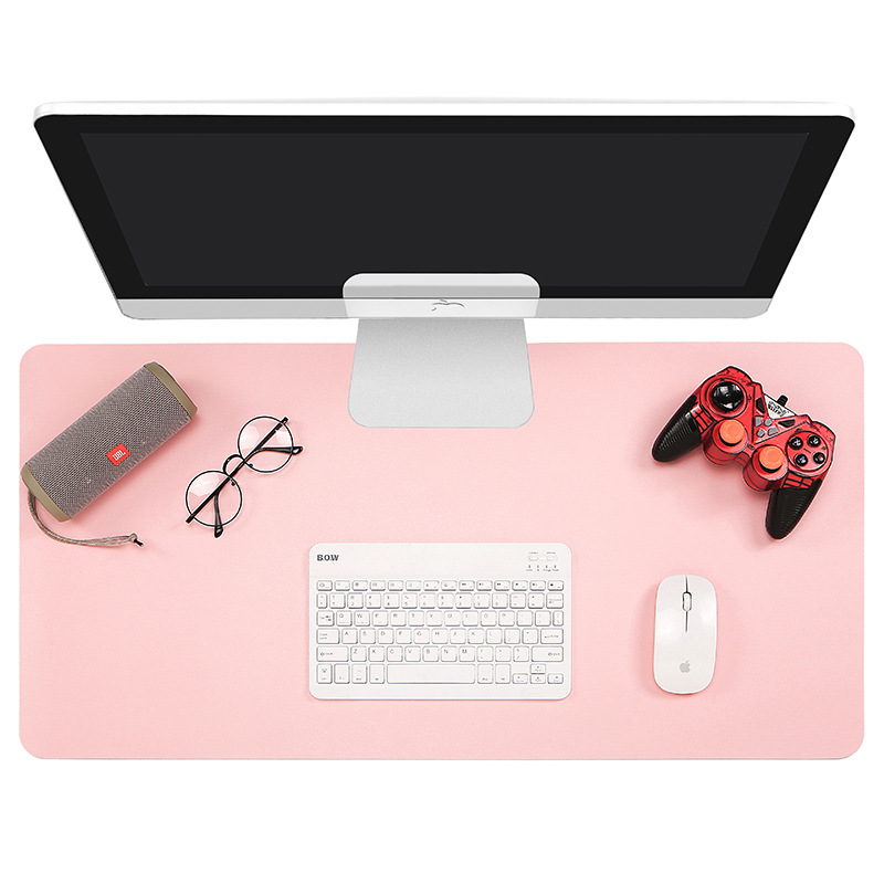 Fabricante en stock Amazon transfronteriza alfombrilla de ratón de cuero grande impermeable almohadilla de escritorio de oficina estudiante almohadilla de escritura logotipo impreso