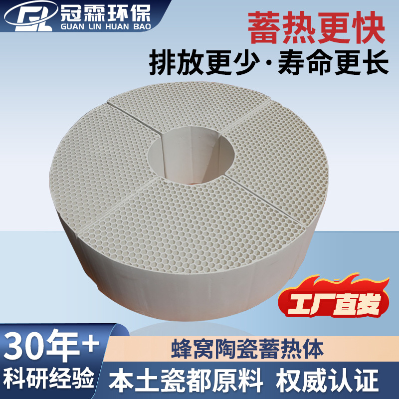 圆型蜂窝陶瓷  除尘用蜂窝陶瓷蓄热管     高温烟气蓄热块