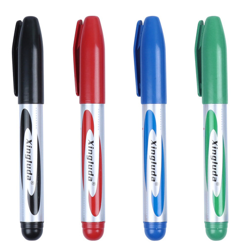 Wholesale marker pens, black oil-based markers, can add ink, express logistics pens, factory direct sales