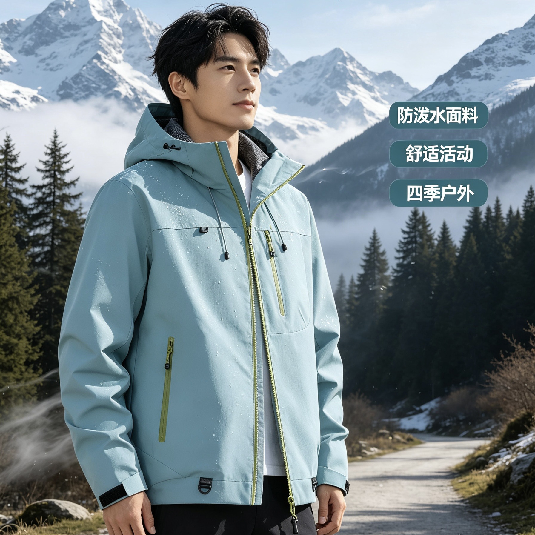 2026 Spring and Autumn New Outdoor Single-Layer Jacket, Unisex, Windproof, Waterproof, Breathable, Warm, Directly Supplied from the Factory