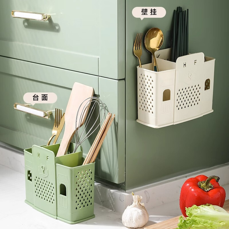家庭用穴あけフリーの箸入れキッチン用プラスチック製アイデア水切り食器収納ケース箸入れ箸入れ|undefined