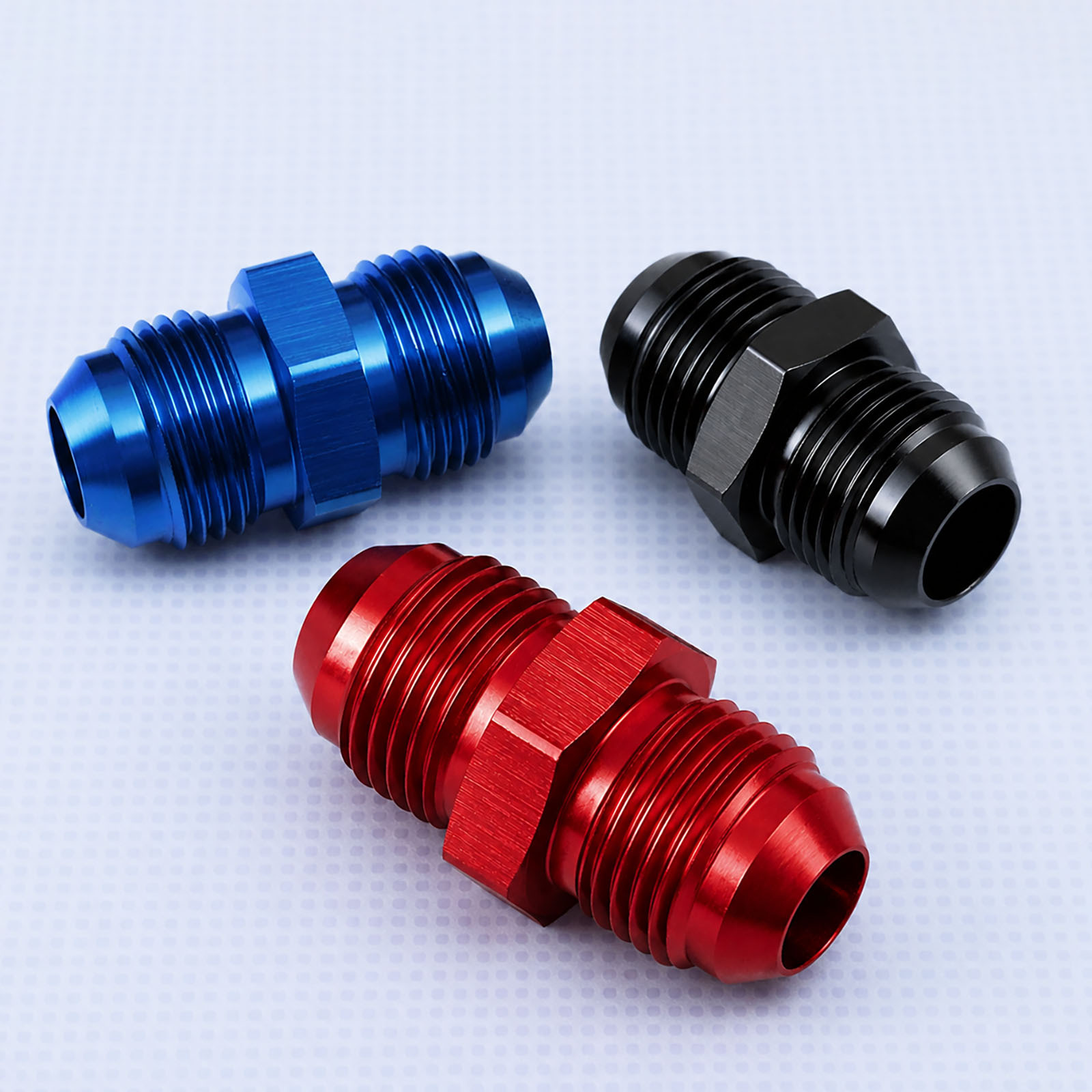 An3-An16 Cold Oil Pipe External Thread Connection Adapter Aluminum Alloy Oil Pipe Adapter Automotive Oil Cooling Threaded Connector