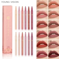 Трансграничный YOUNG VISION матовая жидкая губная ручка губная голова тыква голый водонепроницаемый помада губная помада