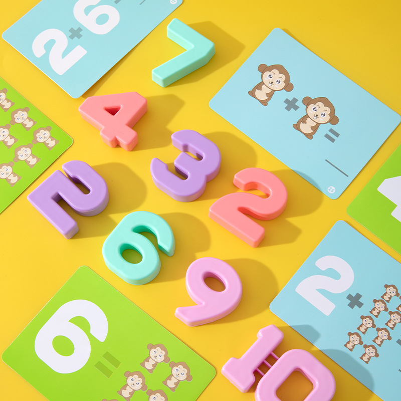 Equilibrio educativo juguete rodando bar mono adición y resta juego de equilibrio kindergarten enseñanza props escala Tianping