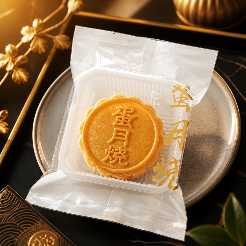 2026 New Style Egg Mooncake Packaging Bags, Traditional Soft-Skin Five-Nut Mooncake Bags, Thickened, Pack of 100 2026 New Style Egg Mooncake Packaging Bags, Traditional Soft-Skin Five-Nut Mooncake Bags, Thickened, Pack of 100