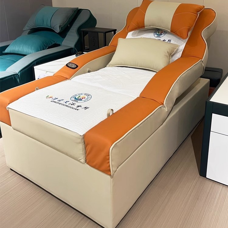 Modelo electromo_puede sentarse y mente_tecnología material de tela _ combinación de colores de arroz naranja como imagen