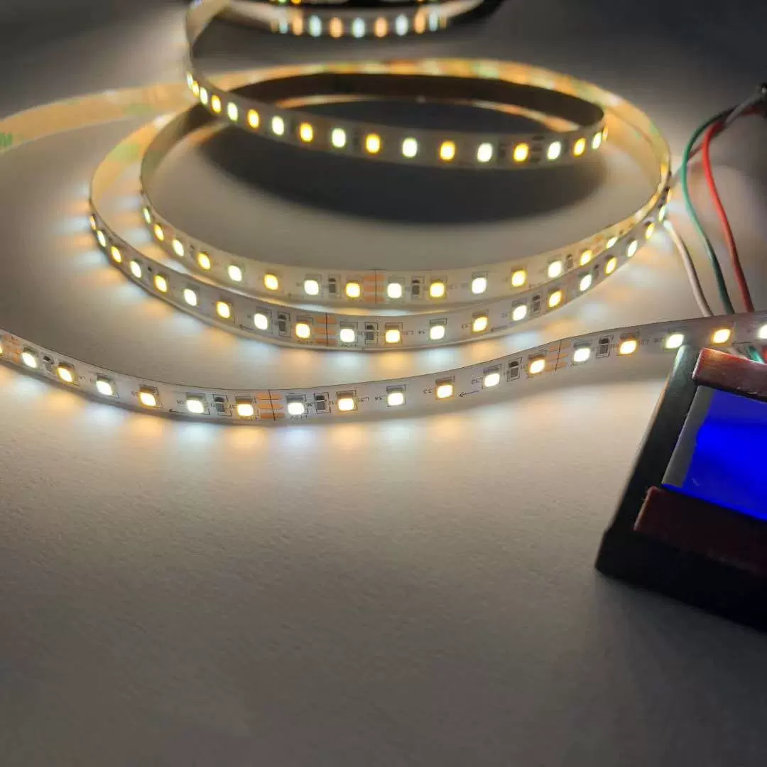 2835双色温led灯带3v 3.7v5v12v  卫浴镜 美妆镜灯条 5MM 6MM 8MM