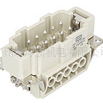 电源插座，重载连接器，矩形插座HE-010-4-PG16