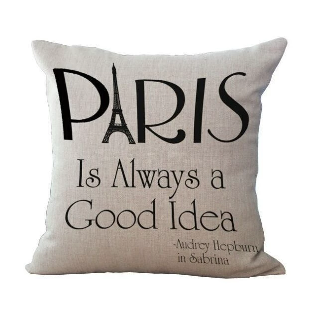 Pillowcase, sofa, chair, back pillow for bed, print