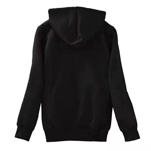 Women's Fashion Composite Plush Hooded Long-Sleeve Solid Color Sweatshirt Printed Plush Jacket