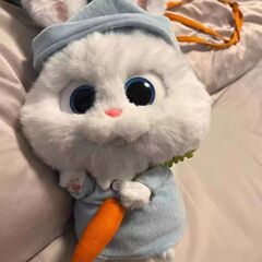 ウサギのボスのぬいぐるみが可愛いです。