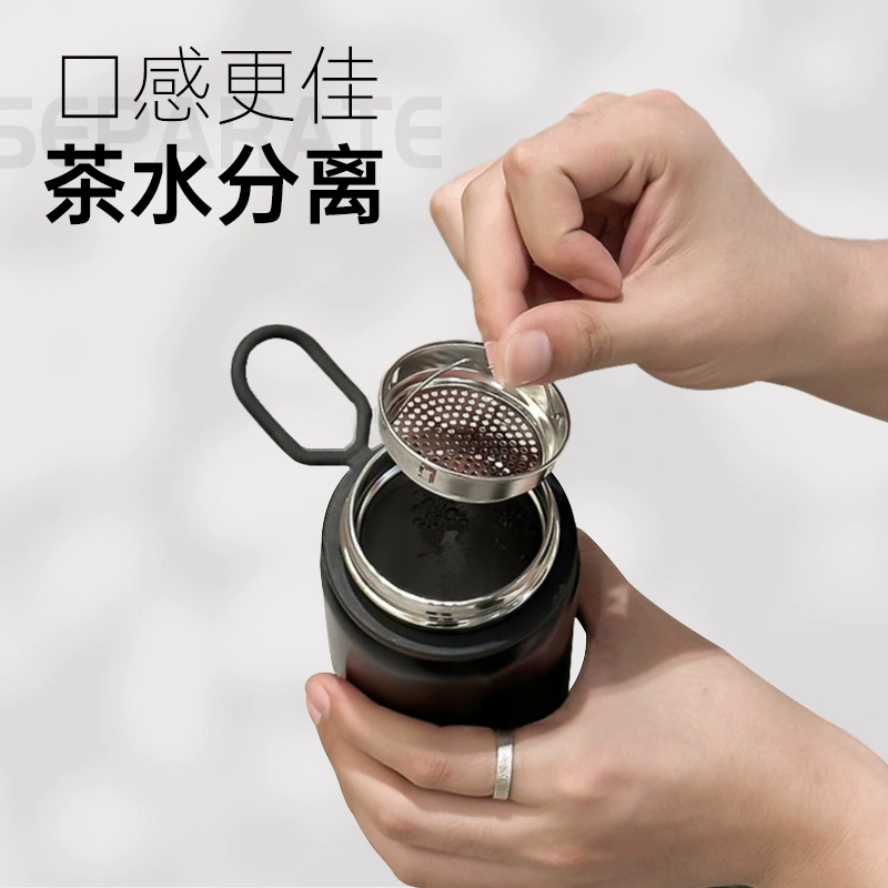Glass stainless steel for men and women, handheld pen, capacious high quality tea cup