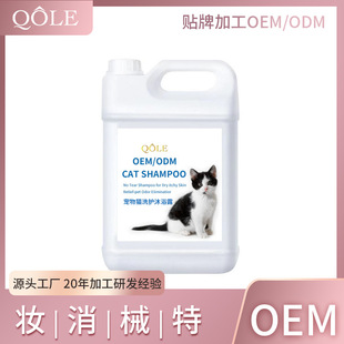 Pet Shampoo Oem Factory Processing Oem 5kg Antibacterial and Color-Enhancing Cat Care and Shower Gel Customization