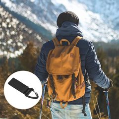 Outdoor tactical nylon triangle buckle strap, multi-functional carabiner D-shaped hanging ring key chain backpack buckle strap