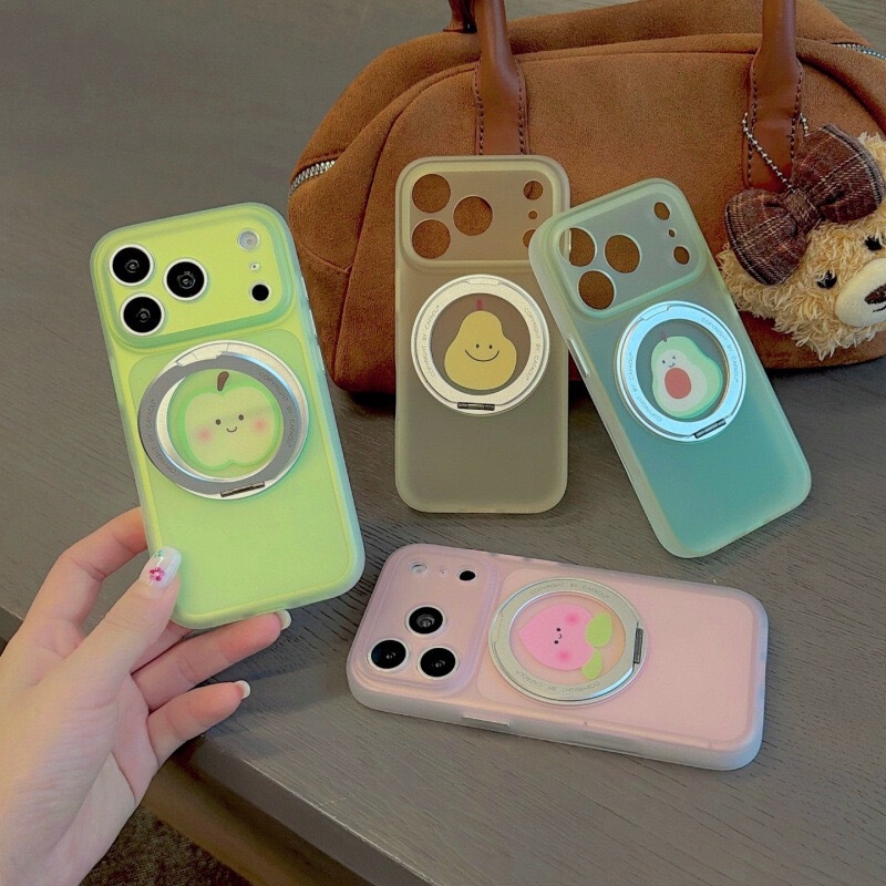Rotating Stand Case for Fruits-Themed Phone Cases Suitable for Apple 17 Pro Max, iPhone 16/15, Huawei M80, for Women Rotating Stand Case for Fruits-Themed Phone Cases Suitable for Apple 17 Pro Max, iPhone 16/15, Huawei M80, for Women