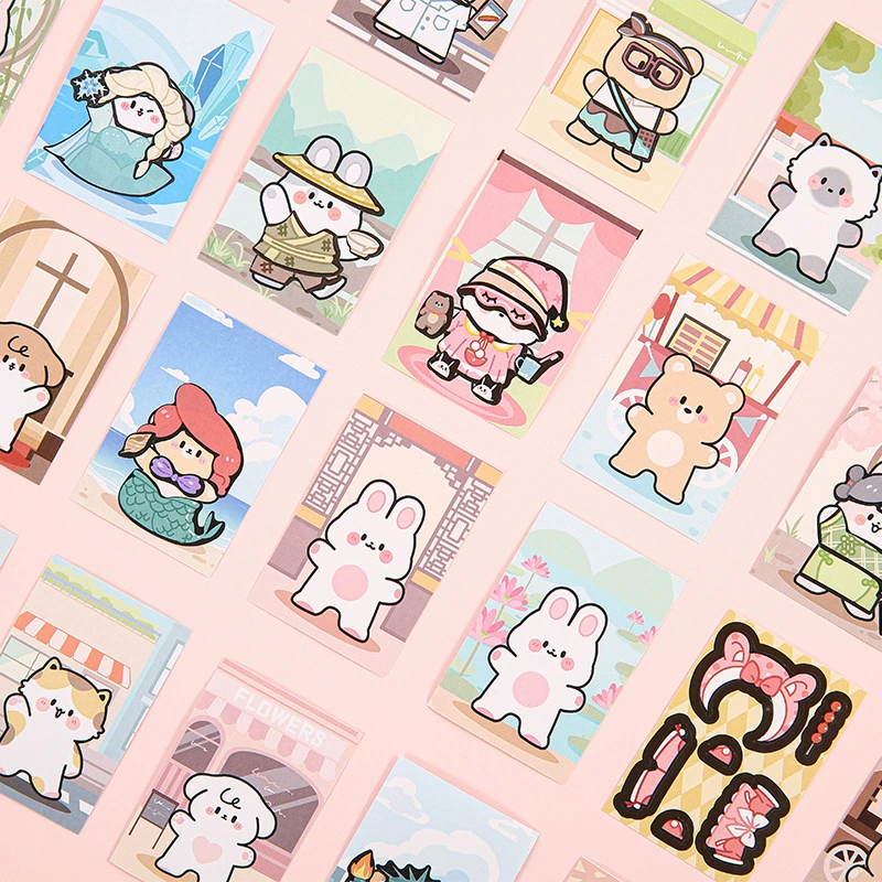 Серия Yujian Eslite Сегодня - наклейка наряд Dress Up Doudou книга креативная мультфильм мини ручной счет Diy пост
