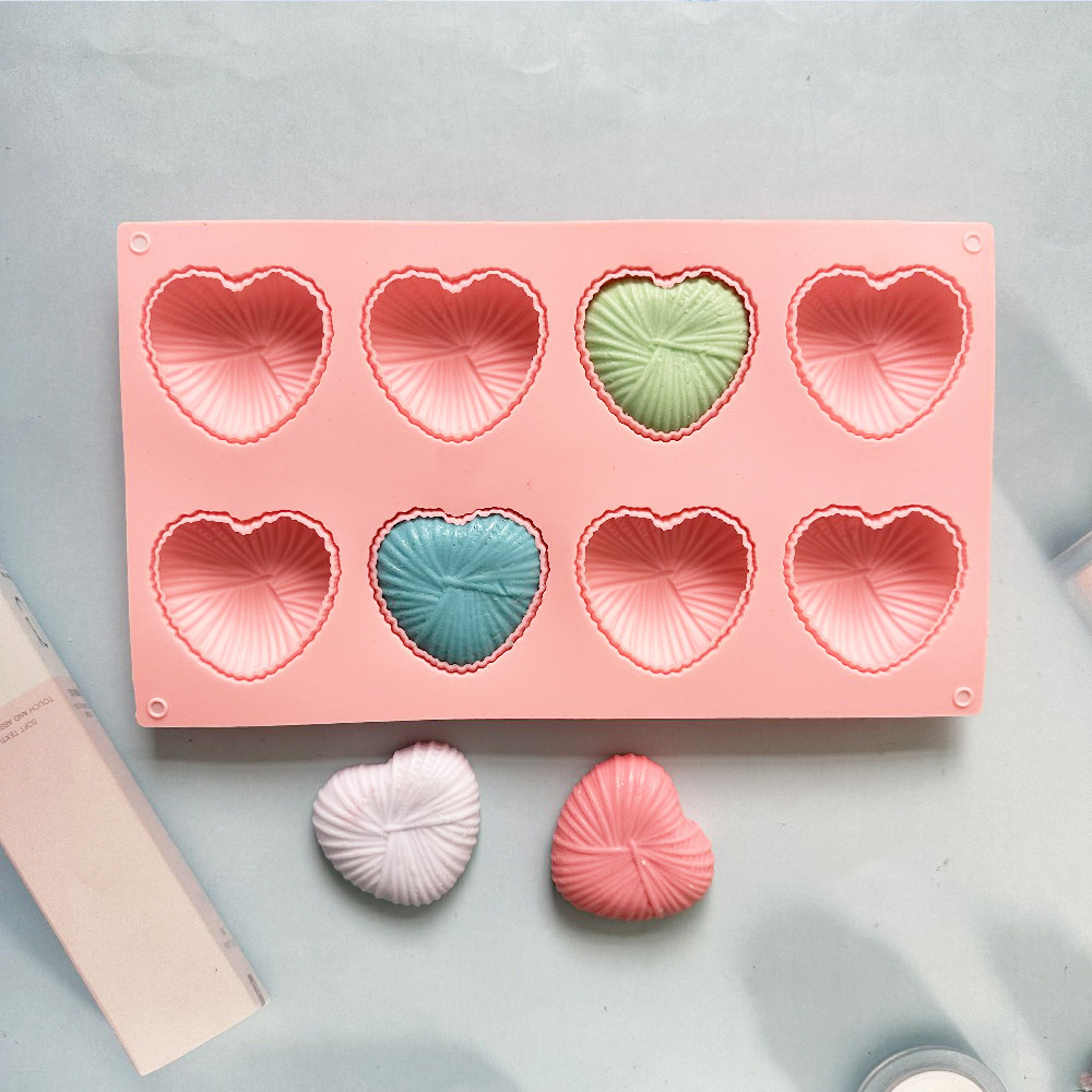 8 amor de lana 86 molde de silicona pastel helado pudín molde de postre jabón utensilios
