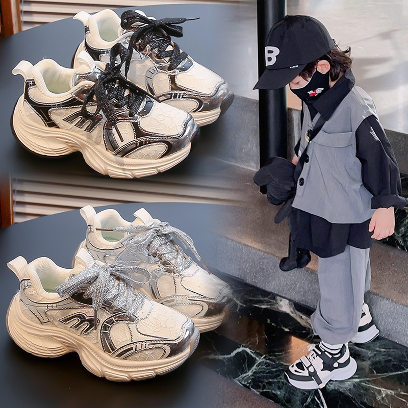 Neue herbst jungen schuhe net oberfläche atmungs vater schuhe frühling und herbst kinder net schuhe_voghion.com