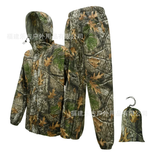 Raincoat suit wholesale hunting rainstorms outdoor riding fishing reflective split type light raincoat rain pants split type