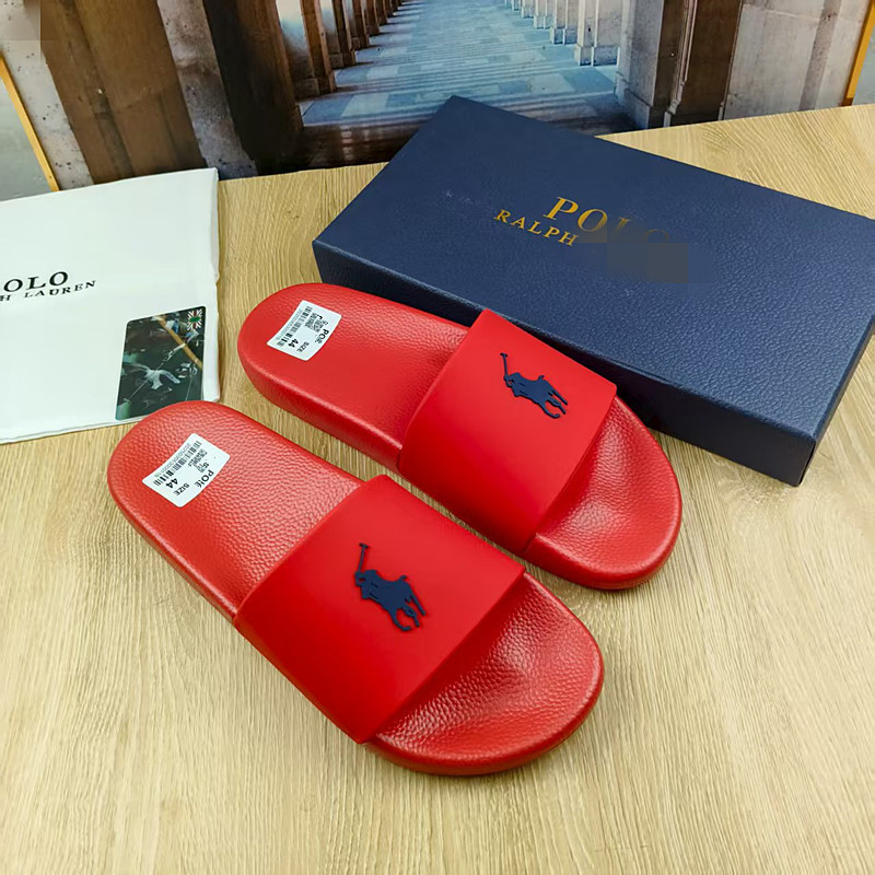 Paul Slippers Men's British Royal Aristocratic Polo Sports Casual Outer Wear Slippers Polo2025 Summer Men's Shoes