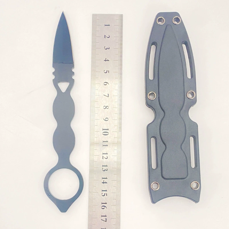 Free shipping from manufacturers in stock outdoor knife tactical field survival small straight knife dart butterfly dagger military knife belt sheath
