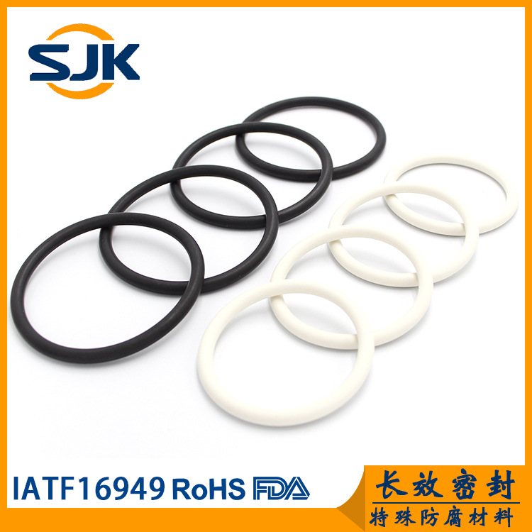 SJK厂家直销 耐高温氟胶圈耐腐蚀氟橡胶O型圈耐高压FKM氟胶密封圈
