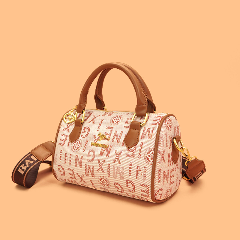 Sensación de alta gama, nicho 2024, nueva moda, cuero suave, banda ancha, todo fósforo, bolso de almohada de presbiterio, bolso de Boston de mensajero de un solo hombro