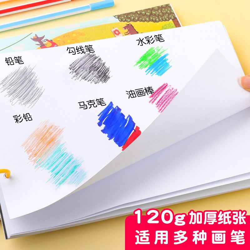 子供の絵本の空白の絵本の絵本の絵本の絵本の小学生の一年生の美術の絵本の絵の紙の落書き|undefined