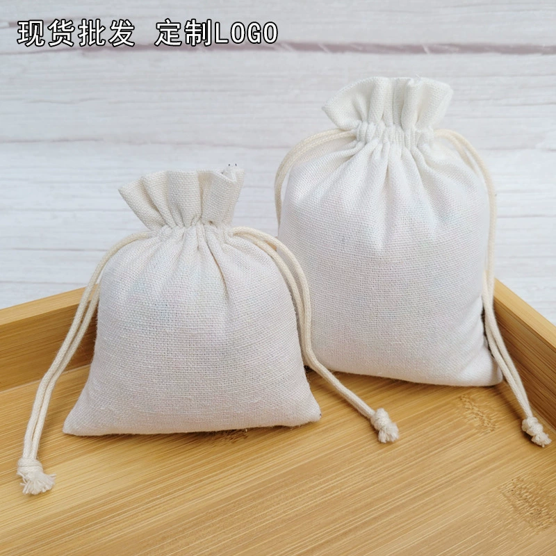 Фабрика Huidimensg Льняной Карманный Холщовый Карманный Мешок Хлопка и Льна Подарок Риса Шнурок Маленький Мешок Ткани