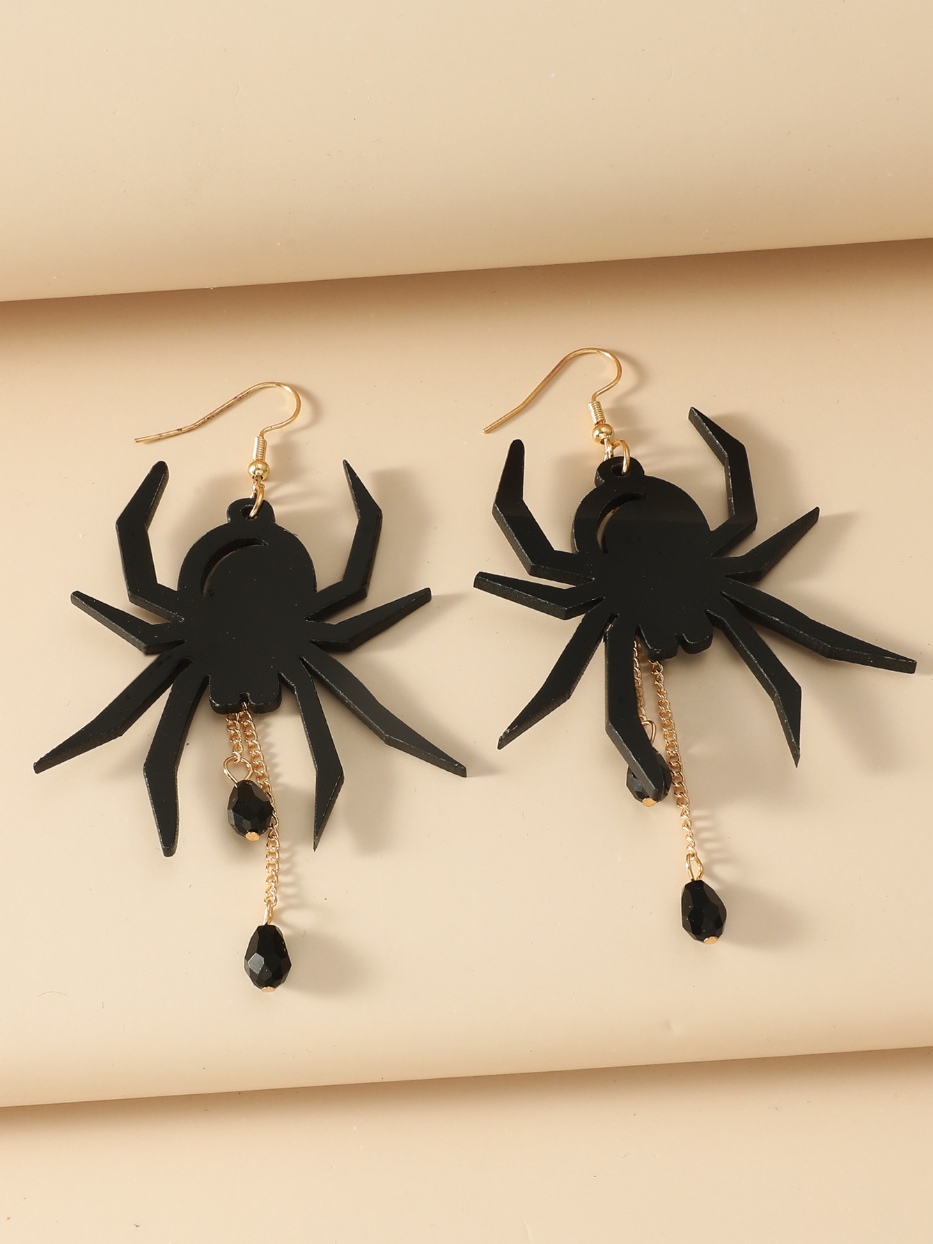 13g Weight Drop Earrings Classification 1 Pair Quantity Festival Occasion Acrylic Material 1 Pair Gothic Pumpkin Spider Arylic Drop Earrings
