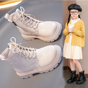 Girls' Boots, Kidsren's Velvet Short Boots, Kidsren's Shoes, Kidsren's Boots, 2025 New Shoes, Autum Boys' Spring and Autum Boots, Women's