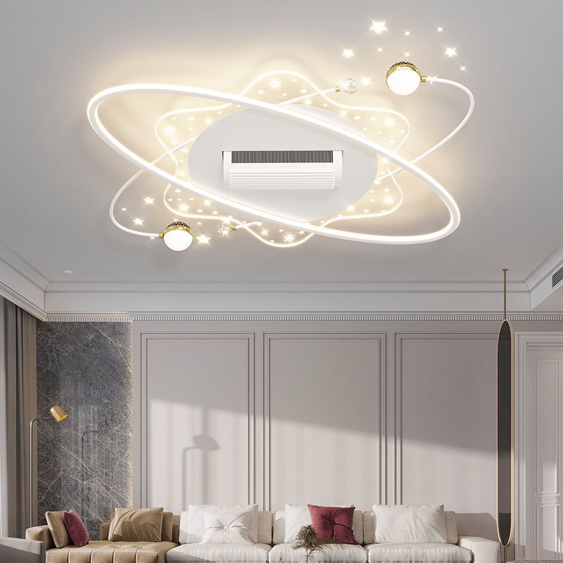 Modern Full Spectrum Ceiling Lamp Living Room Lamp with a Sense of Luxury Bedroom Lamp Bladeless Fan Lamp Zhongshan Lighting, Minimum Order Quantity of One Piece